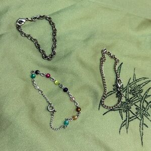 Free with bundle kids jewelry lot silver bracelets